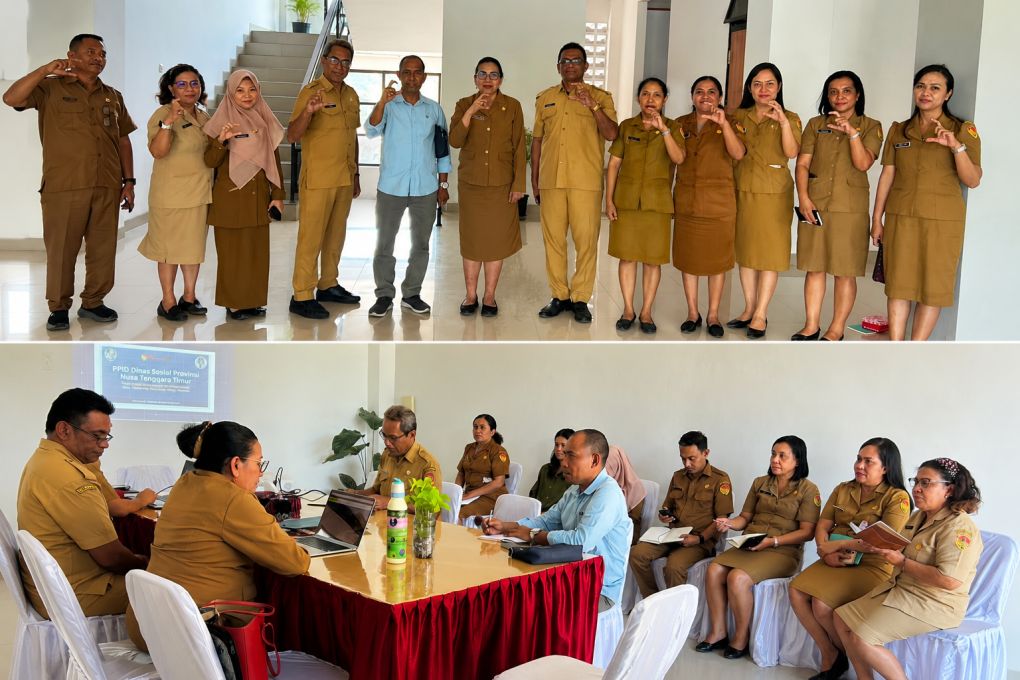 Uji Keterbukaan Informasi Publik, Dinas Sosial NTT Jalani Monitoring dan Evaluasi Tahun 2026