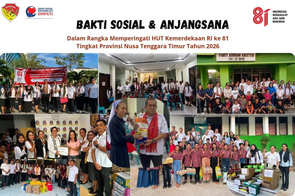 Merajut Kepedulian di HUT ke-81 RI, Pemprov NTT Gelar Bakti Sosial dan Anjangsana