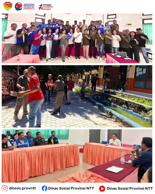 Plt. Kepala Dinas Sosial Provinsi NTT Gelar Pertemuan Bersama TAGANA untuk Perkuat Kesiapsiagaan Bencana