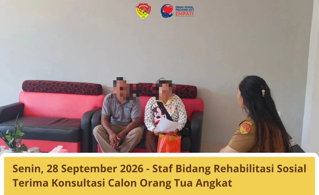 Staf Bidang Rehablitasi Sosial Terima Konsultasi Calon Orang Tua Angkat