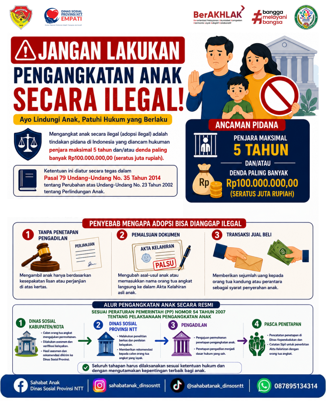 JANGAN LAKUKAN PENGANGKATAN ANAK SECARA ILEGAL